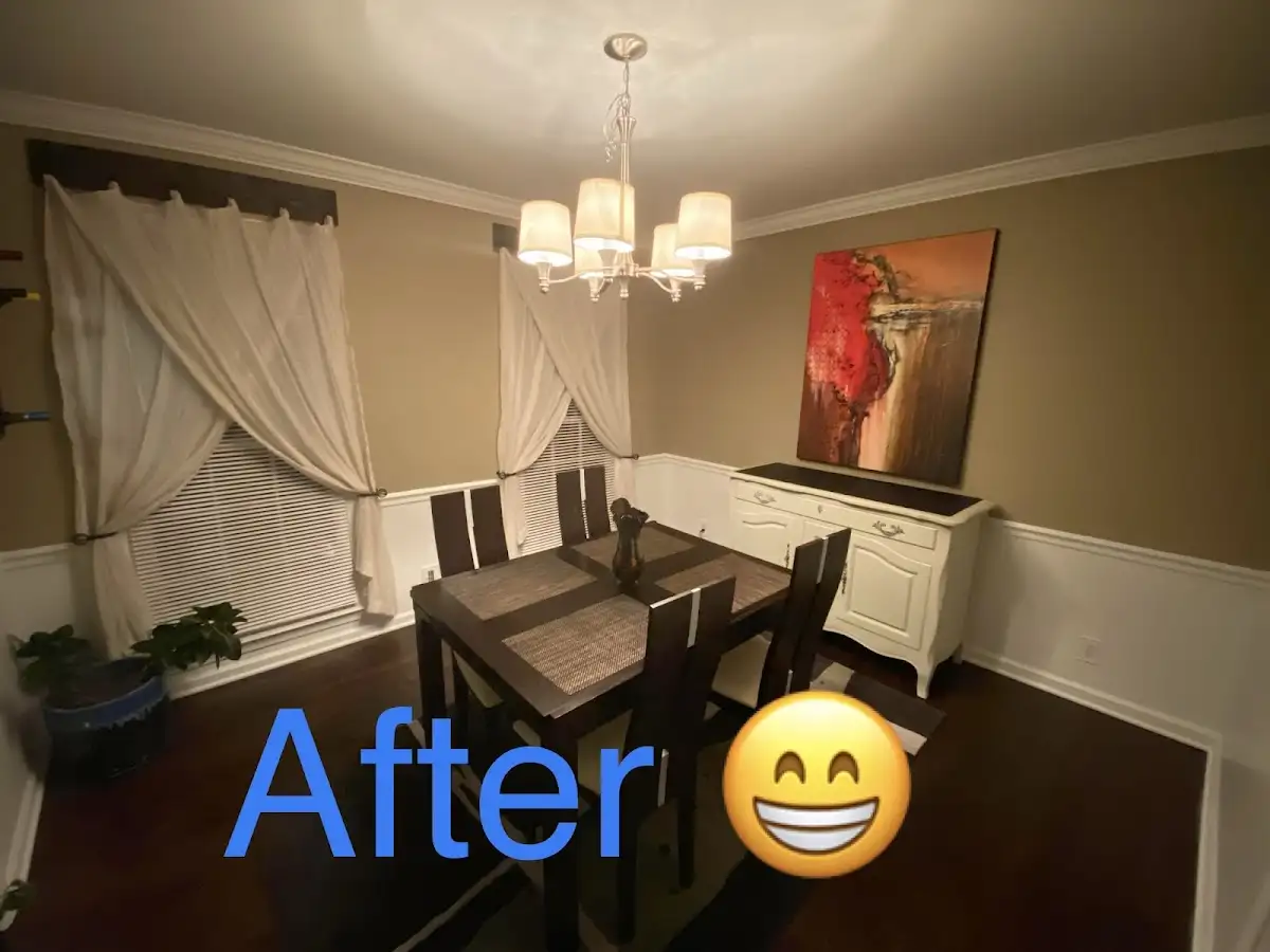 Professional dining room restoration after water damage in Marquette